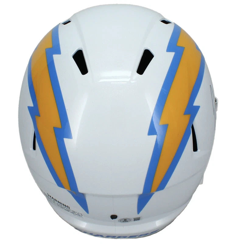 Omarion Hampton Autographed Los Angeles Chargers Speed Full Size Helmet Beckett