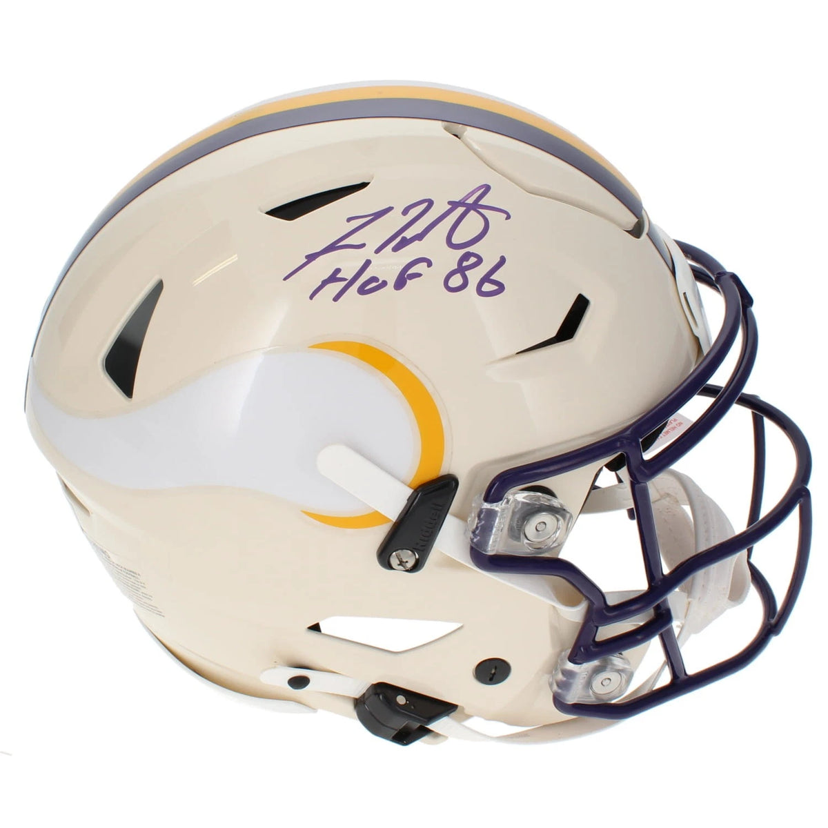 Fran Tarkenton Autographed/Inscribed "HOF 86" Minnesota Vikings RETRO Speedflex Authentic Helmet Beckett Witnessed