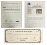 Mickey Mantle Autographed/Inscribed New York Yankees 8" x 10" Photographs Framed Display Beckett