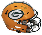 Jordan Love Autographed Green Bay Packers Speedflex Authentic Helmet Beckett Witnessed