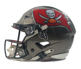 TOM BRADY Buccaneers Side Autographed Buccaneers / Patriots Combo Speed Flex Helmet FANATICS