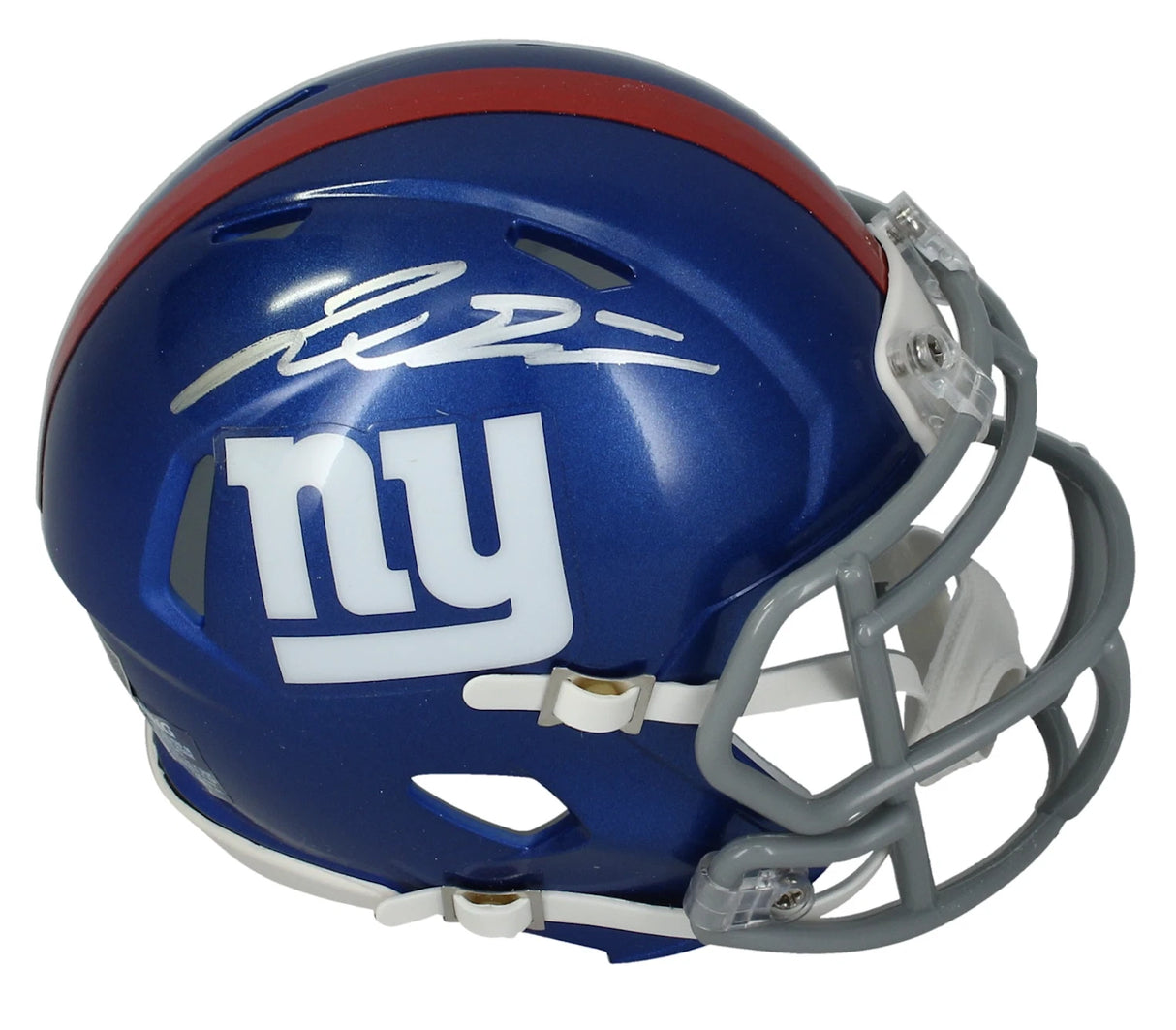 Jaxson Dart Autographed New York Giants Speed Mini Helmet Fanatics