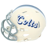 Jonathan Taylor Autographed Indianapolis Colts RETRO Speed Mini Helmet Beckett Witnessed