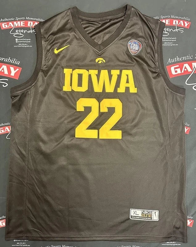Caitlin Clark Autographed Black Iowa Hawkeyes 2024 Final Four Jersey Panini