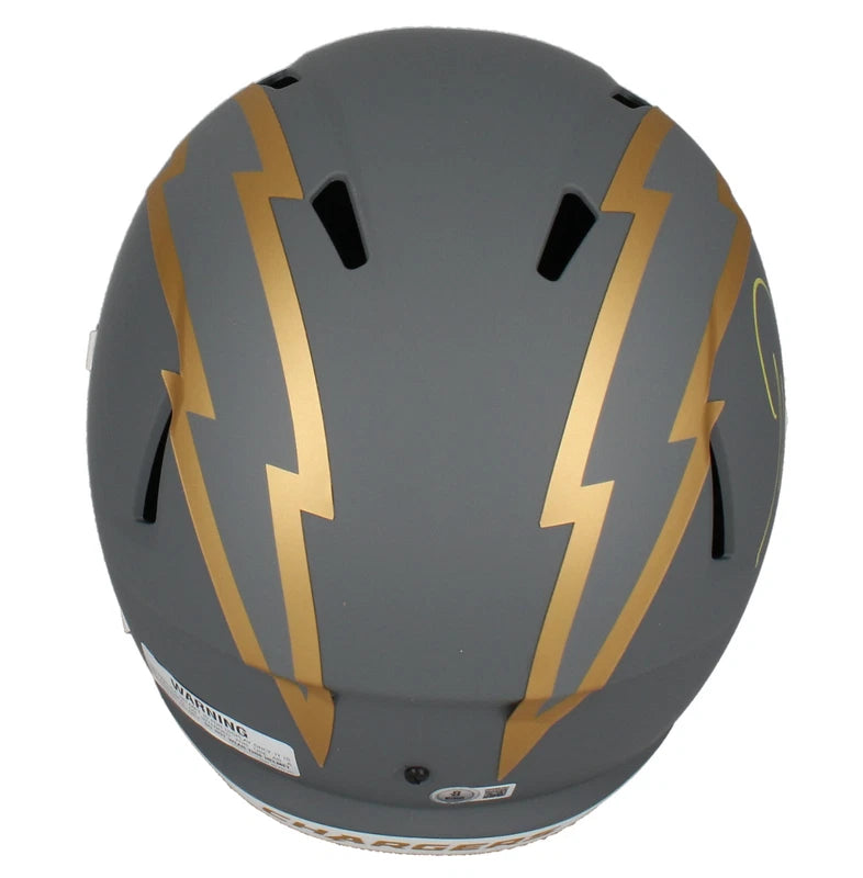 Antonio Gates Autographed Chargers Slate Speed Full Size Helmet Beckett Witnessed
