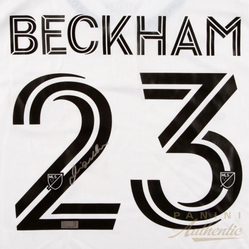DAVID BECKHAM Autographed Inter Miami CF Adidas 2020 White Authentic Jersey PANINI