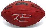 RUSSELL WILSON Autographed Seattle Seahawks Metallic Logo Official NFL Wilson Duke Football FANATICS