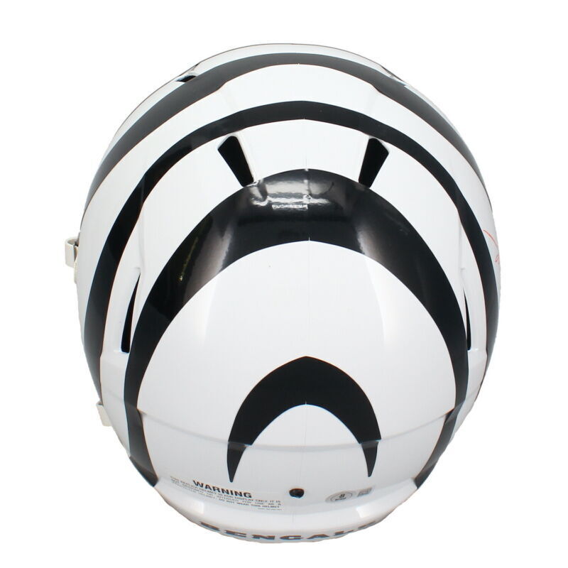 Jeff Blake Autographed Cincinnati Bengals 2022 White Alternate Speed Full Size Helmet Beckett Witnessed