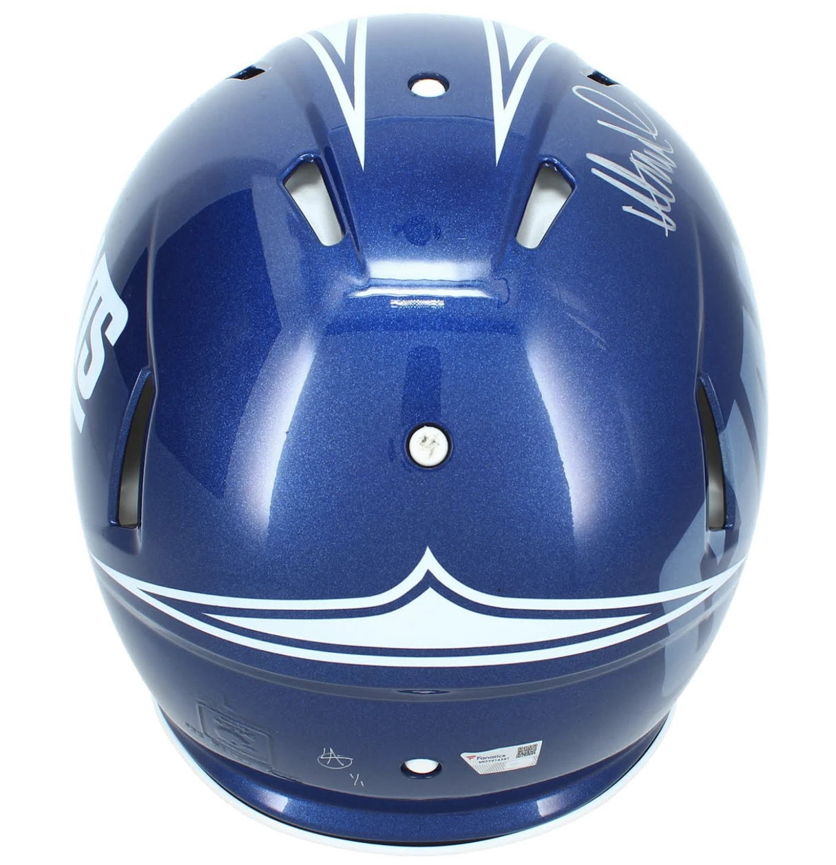 Abdul Carter Autographed New York Giants Artist Painted Speed Authentic Helmet Fanatics LE 1/1