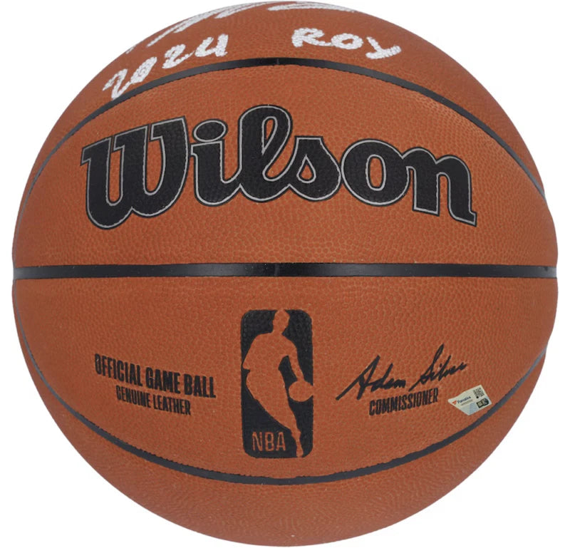 Victor Wembanyama Autographed/Inscribed "2024 ROY" Wilson Official NBA Basketball Fanatics