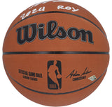 Victor Wembanyama Autographed/Inscribed "2024 ROY" Wilson Official NBA Basketball Fanatics