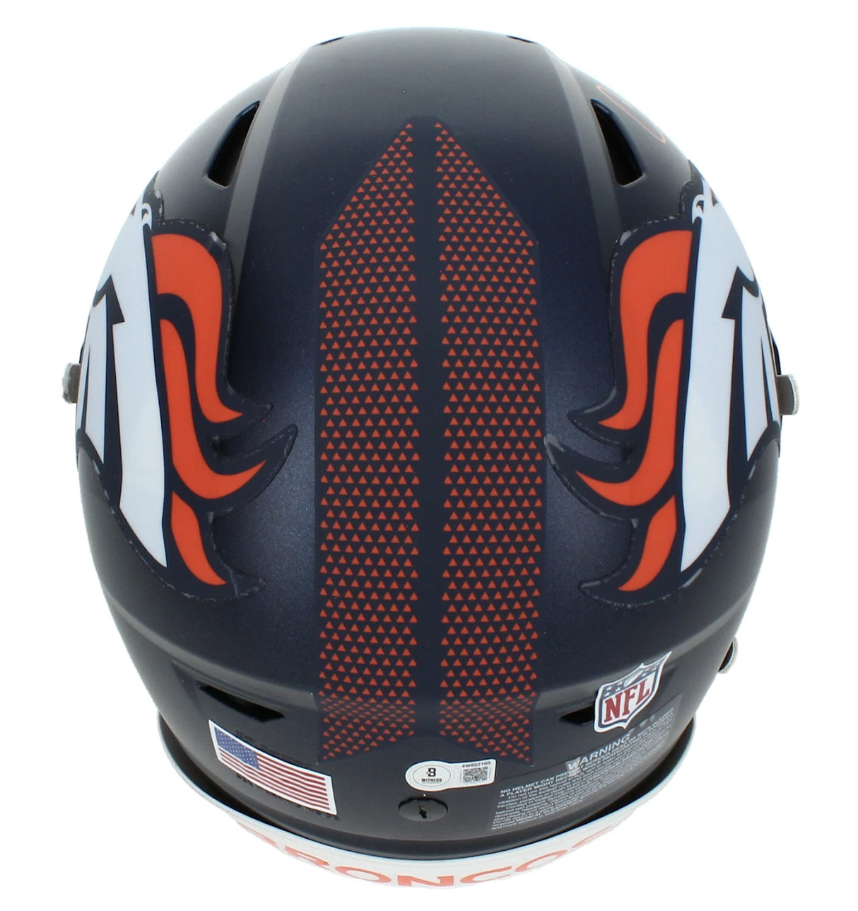 Champ Bailey Autographed Denver Broncos Speedflex Authentic Helmet Beckett Witnessed