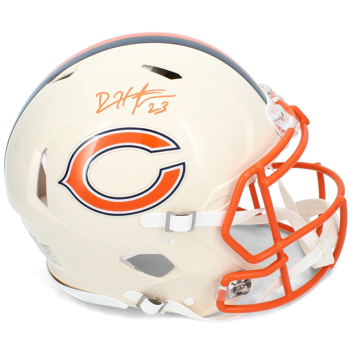 Devin Hester Autographed Chicago Bears RETRO Speed Authentic Helmet Beckett Witnessed