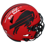 Josh Allen Autographed/Inscribed "BILLS MAFIA" Buffalo Bills RAVE Speedflex Authentic Helmet Beckett Witnessed