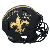 Rashid Shaheed Autographed/Inscribed "GEAUX SAINTS!" New Orleans Saints Eclipse Speed Authentic Helmet Beckett Witnessed