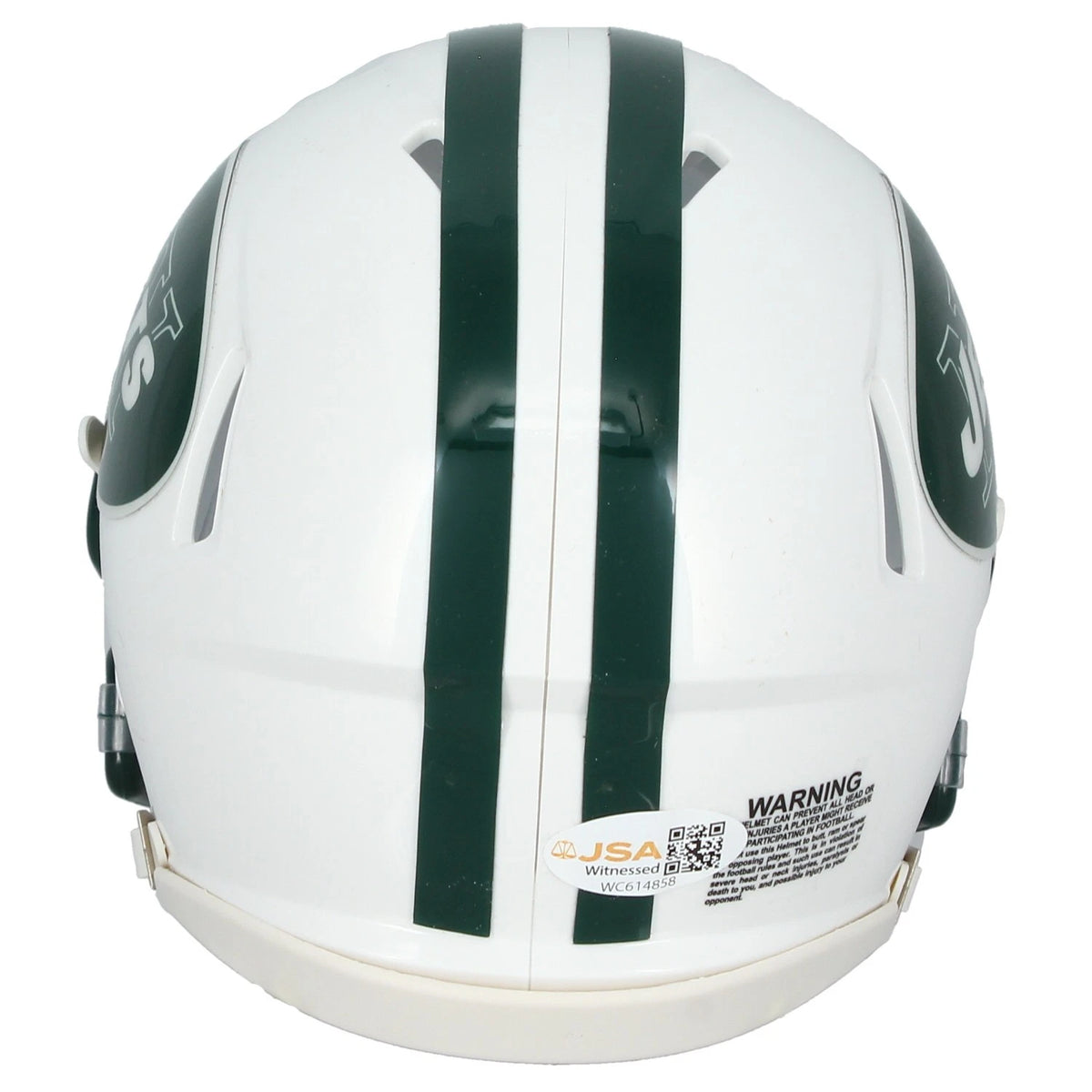 Minkah Fitzpatrick Autographed New York Jets White 2024 Alternate Onfield Classic Speed Mini Helmet JSA Witnessed