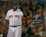 David Ortiz Autographed/Multi-Inscribed Boston Red Sox "Fist Pump" 16" x 20" Photograph LE 34 Fanatics