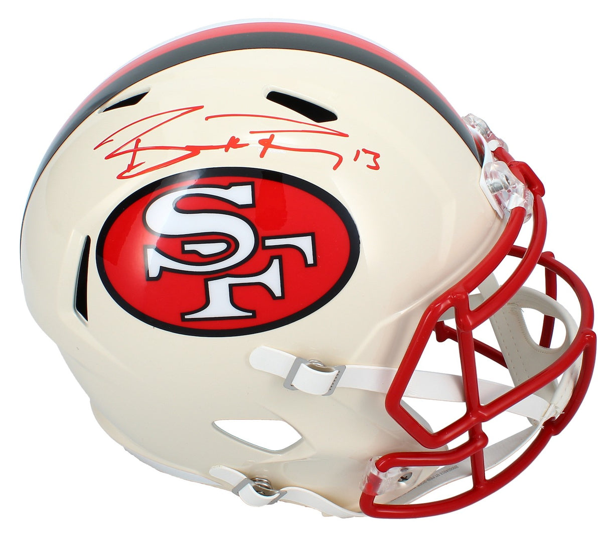 Brock Purdy Autographed San Francisco 49ers RETRO Speed Full Size Helmet Beckett Witnessed