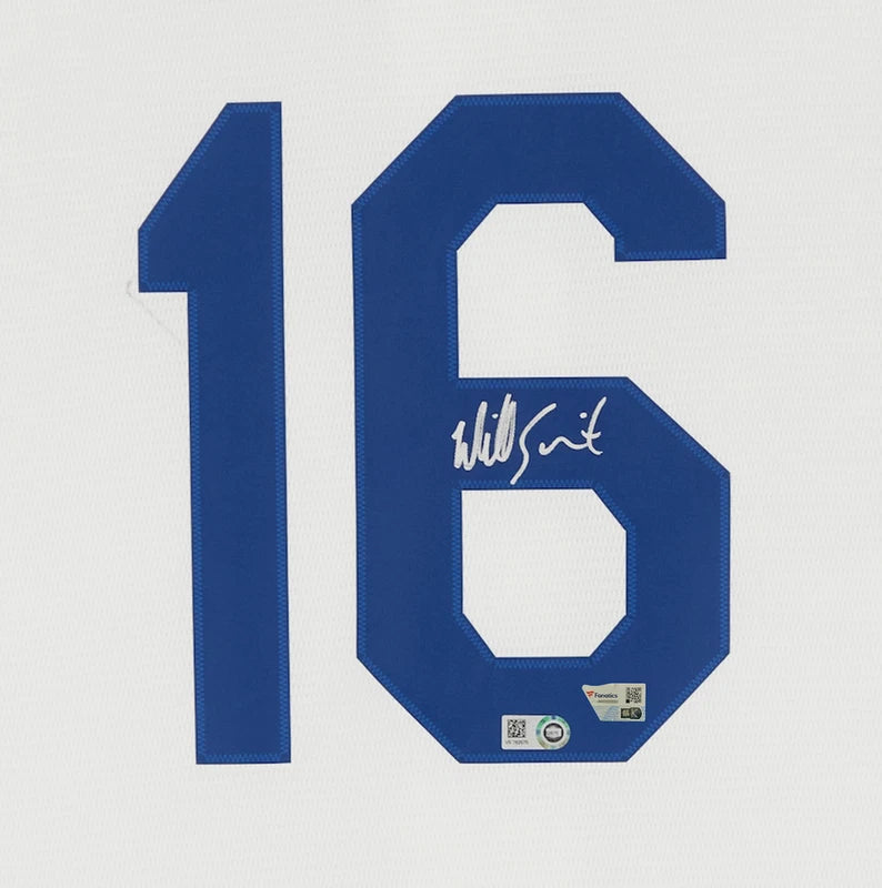 Will Smith Autographed Los Angeles Dodgers White Jersey Fanatics