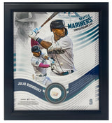 Julio Rodriguez Seattle Mariners Framed 15" x 17" Game Used Baseball Display LE 1/50
