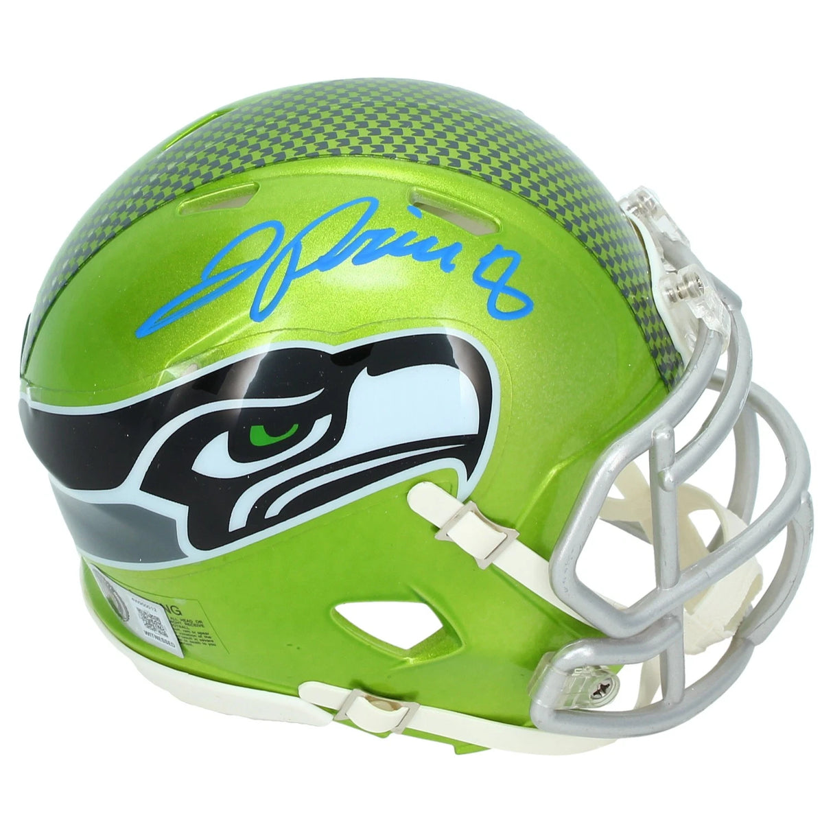 Jadarian Price Autographed Seattle Seahawks Flash Speed Mini Helmet Beckett Witnessed