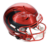 Jayden Higgins Autographed Houston Texans Battle Red Alternate Speedflex Authentic Helmet Beckett Witnessed