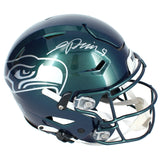 Jadarian Price Autographed Seattle Seahawks Green Chrome Rivalries Speedflex Authentic Helmet Beckett Witnessed