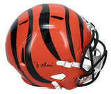 Ja'Marr Chase Autographed Cincinnati Bengals Speed Full Size Helmet Beckett Witnessed