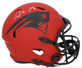 Drake Maye Autographed New England Patriots RAVE Speed Helmet Fanatics