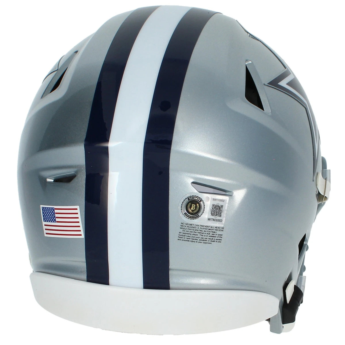 Javonte Williams Autographed Dallas Cowboys Speedflex Midi Helmet Beckett Witnessed