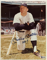 Mickey Mantle Autographed/Inscribed New York Yankees 8" x 10" Photographs Framed Display Beckett