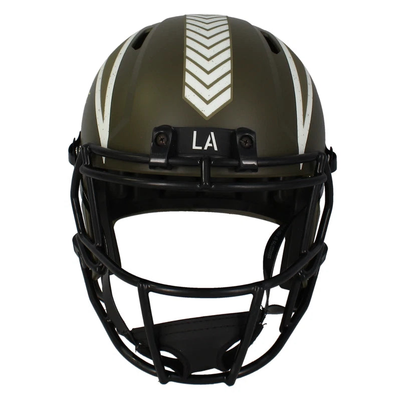 Antonio Gates Autographed Chargers 2022 Salute to Service Speed Full Size Helmet Beckett Witnessed