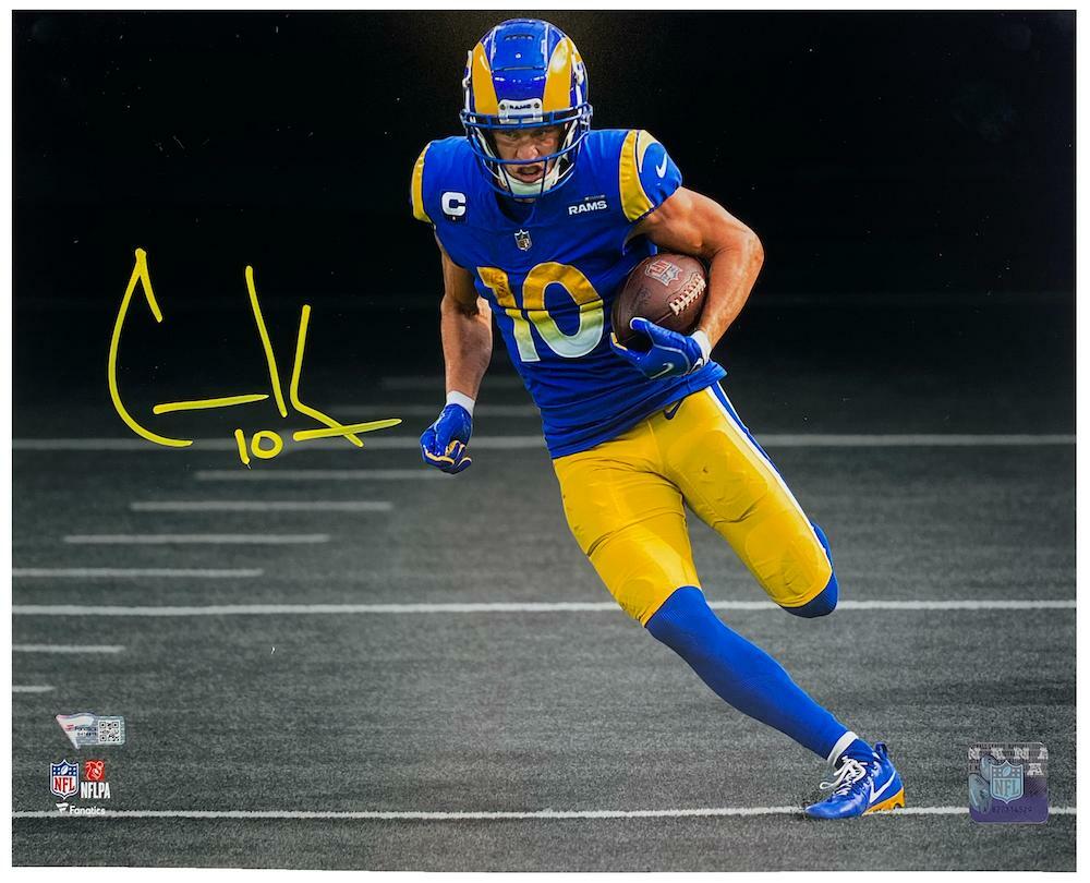 COOPER KUPP Autographed Los Angeles Rams "Running" 11" x 14" Spotlight Photograph FANATICS