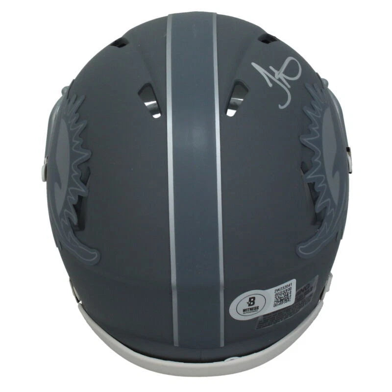 Tyreek Hill Autographed Miami Dolphins Slate Speed Mini Helmet Beckett Witnessed