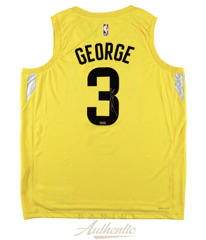 Keyonte George Autographed Utah Jazz Yellow Nike Remix Icon Edition Swingman Jersey Panini