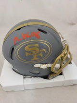 Mykel Williams Autographed San Francisco 49ers Slate Speed Mini Helmet Beckett Witnessed