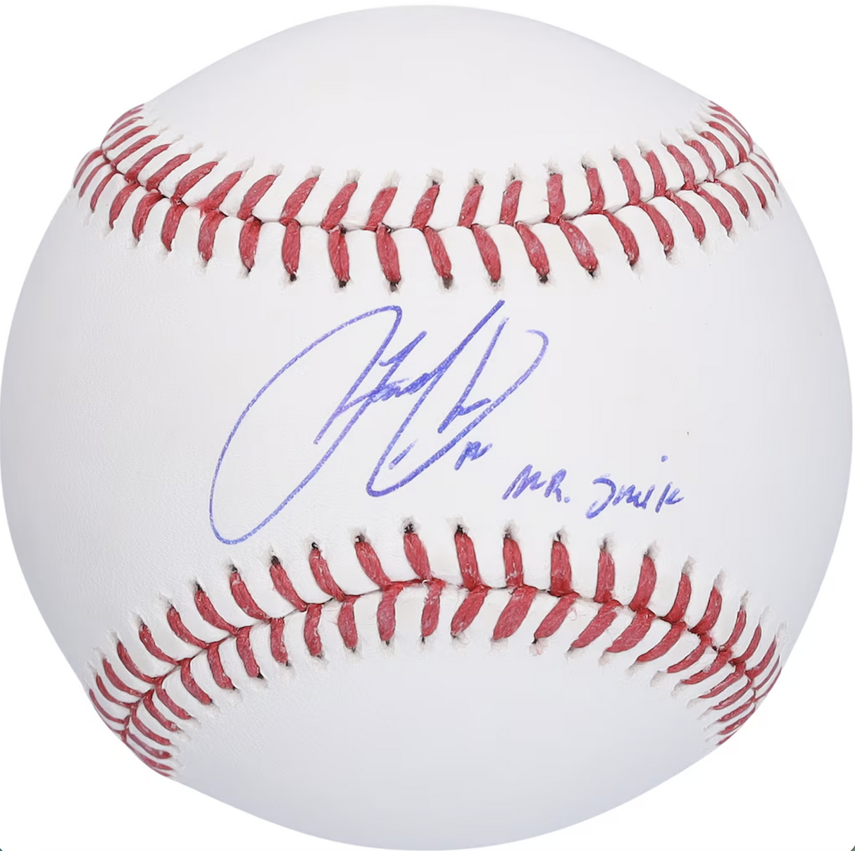 Francisco Lindor Autographed/Inscribed "Mr. Smile" Official MLB Baseball Fanatics
