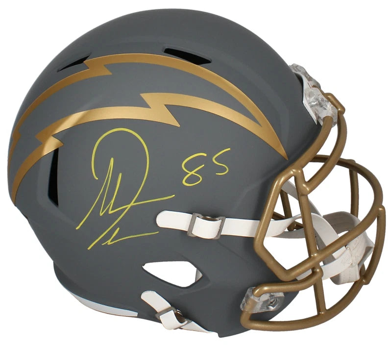 Antonio Gates Autographed Chargers Slate Speed Full Size Helmet Beckett Witnessed