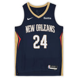 Jordan Hawkins Autographed New Orleans Pelicans Navy Nike Icon Edition Swingman Jersey Fanatics