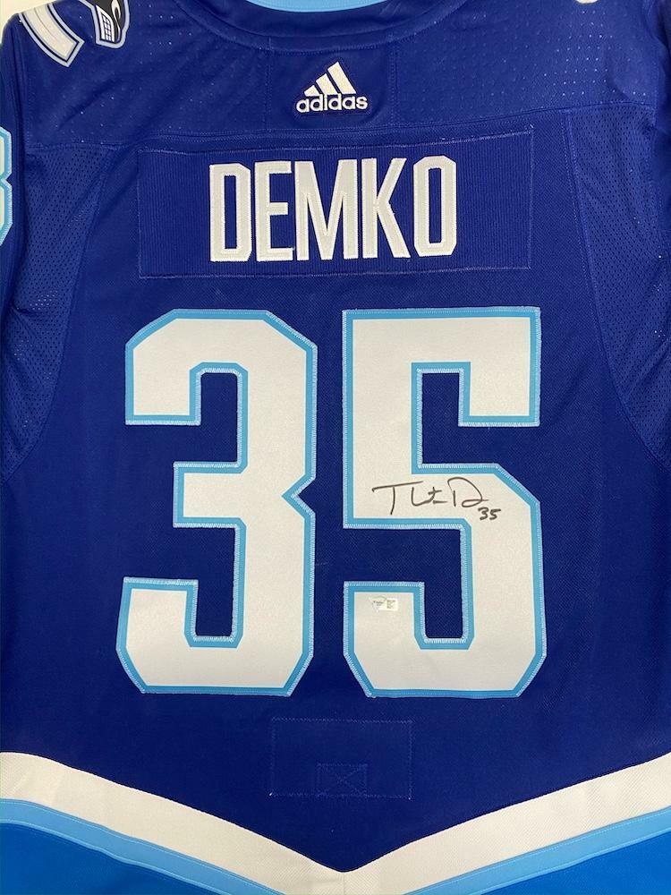 THATCHER DEMKO Autographed Blue 2022 NHL All Star Game Adidas Authentic Jersey FANATICS