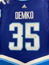 THATCHER DEMKO Autographed Blue 2022 NHL All Star Game Adidas Authentic Jersey FANATICS
