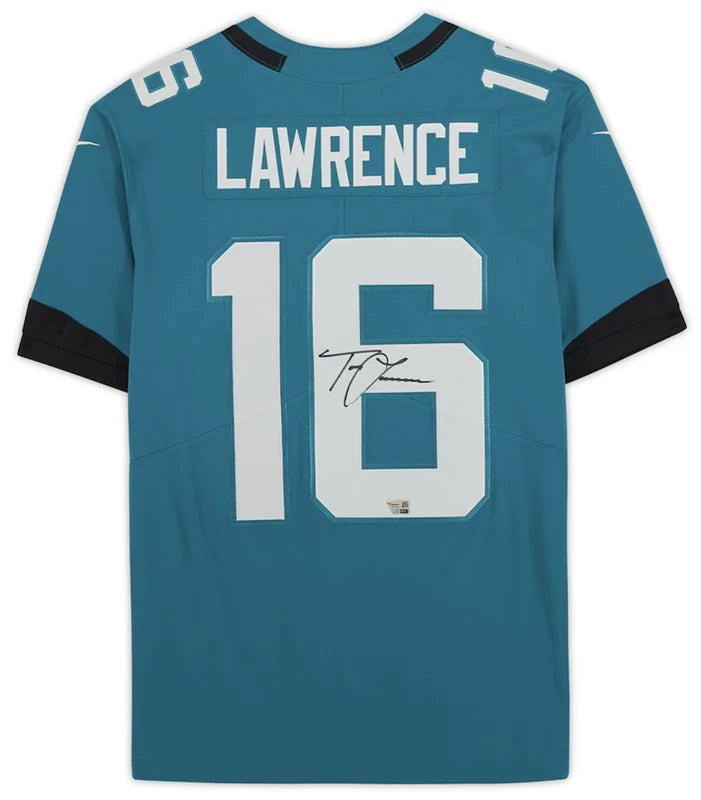 Trevor Lawrence Autographed Jacksonville Jaguars Teal Nike Limited Jersey Fanatics