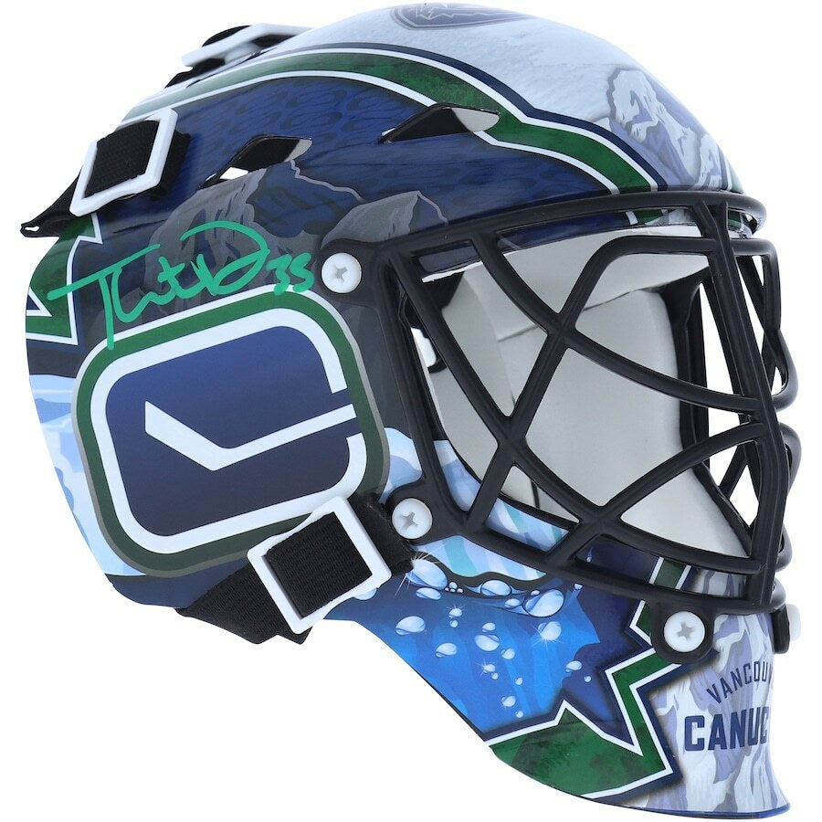 THATCHER DEMKO Autographed Vancouver Canucks Mini Goalie Mask FANATICS
