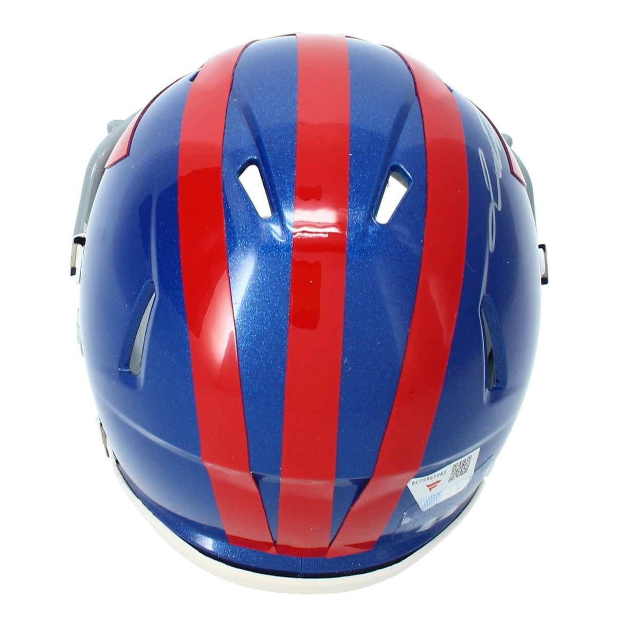 Jaxson Dart Autographed New York Giants 2024 Alternate Speed Mini Helmet Fanatics