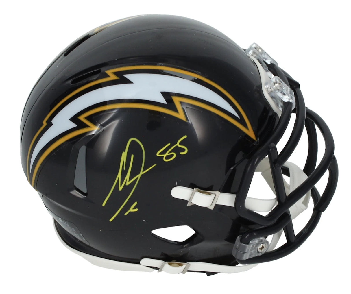 Antonio Gates Autographed Chargers 1988-06 Throwback Speed Mini Helmet Beckett Witnessed