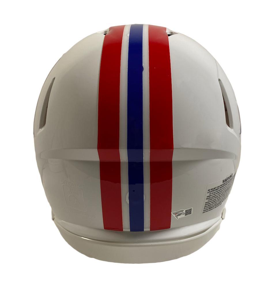 Tom Brady Autographed New England Patriots Throwback Speed Authentic Helmet Fanatics