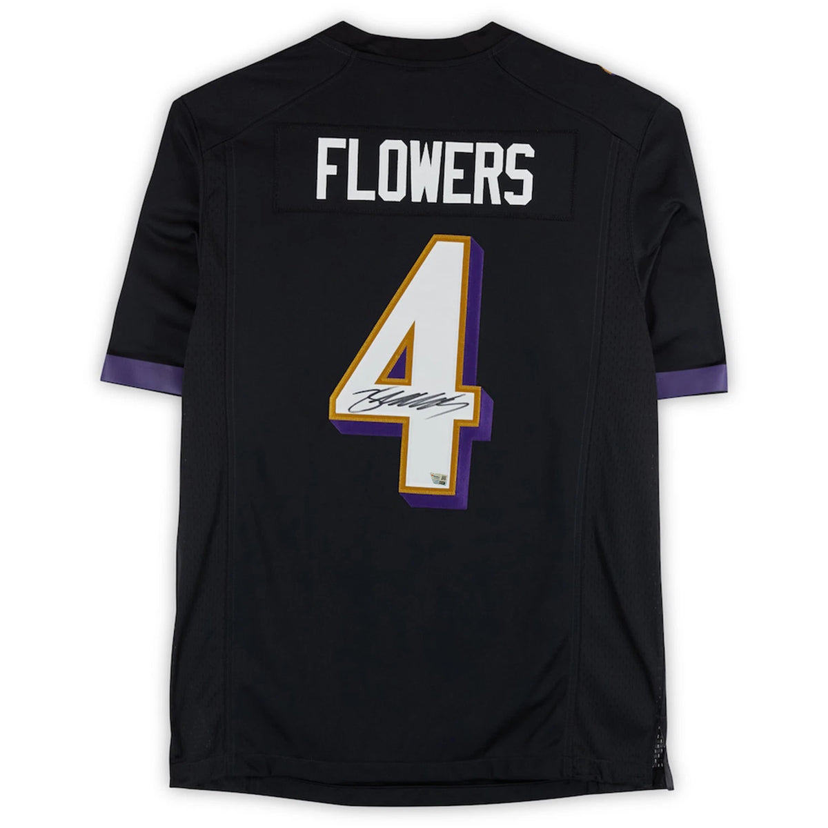 Zay Flowers Autographed Baltimore Ravens Black Nike Limited Jersey Fanatics