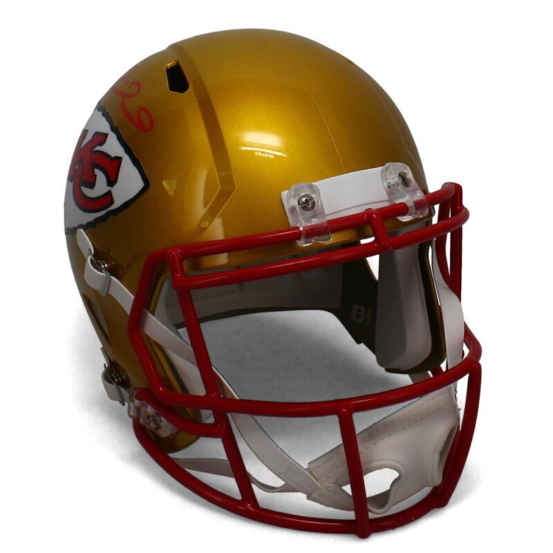 PATRICK MAHOMES Autographed Kansas City Chiefs Flash Speed Full Size Helmet BECKETT