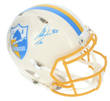 Antonio Gates Autographed Chargers RETRO Speed Authentic Helmet Beckett Witnessed