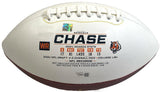 JA'MARR CHASE Autographed/Inscribed "2021 OROY 81 Rec 1,455 yrds" Cincinnati Bengals White Panel Football FANATICS LE 25